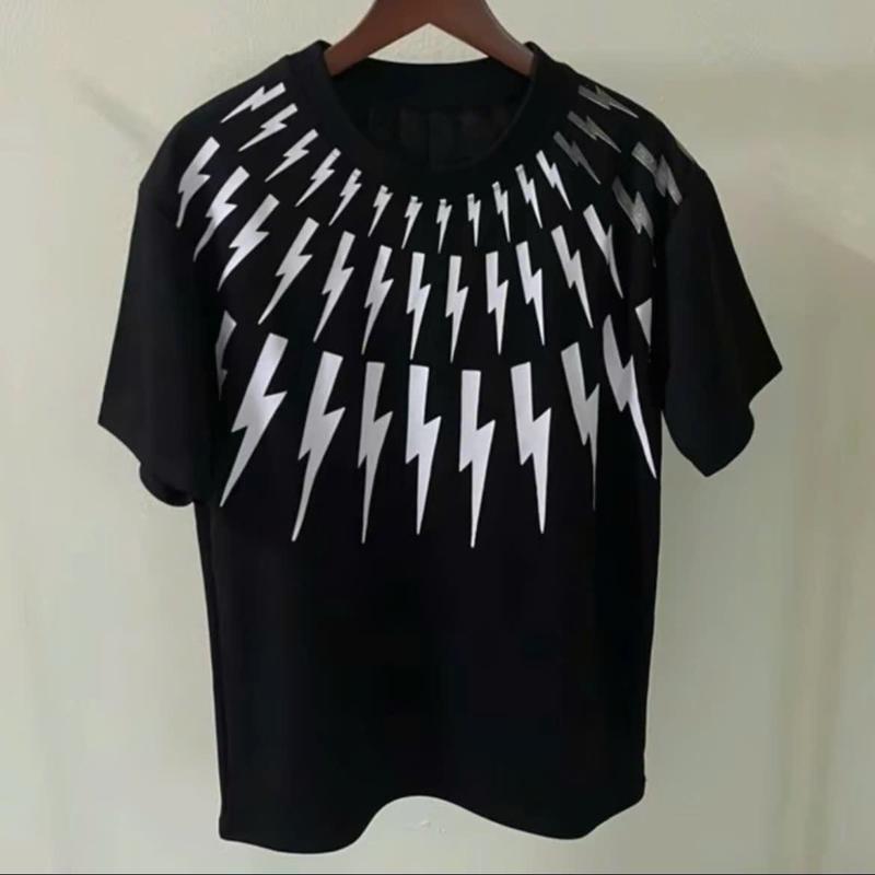  Áo thun IN hình tia sét 2 mặt hottrent nam nữ 