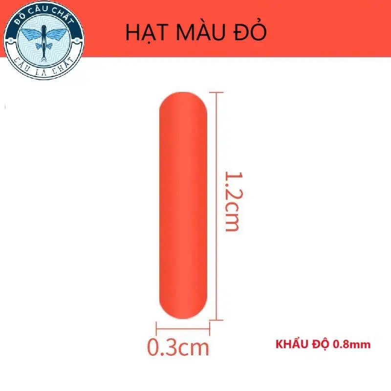 Combo 40 hạt độ tăm phao silicon, chống thấm nước - 20 hạt đỏ + 20 hạt vàng 1