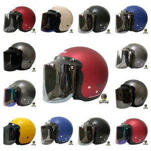 Helm Cargloss CFM Kaca Datar Injak Original SNI Free Bubble Wrap Motorcycle