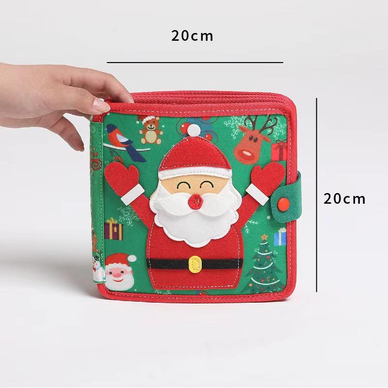 Product Introduction of Children's Tear-Proof Deer Book, Good Night Felt Quiet Book Toy, Early Education Pop-up Book, Enlightenment Baby Cloth Book jumping  cactus 12
