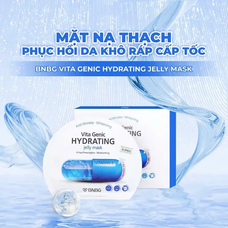 [KOC LIVE] Mặt Nạ Cấp Ẩm Dưỡng Trắng BNBG Vita Genic Jelly Mask 30g (10 mask/hộp) 3