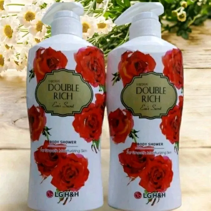 sữa tắm Double Rich hoa hồng 550g sạch thơm quyến rũ