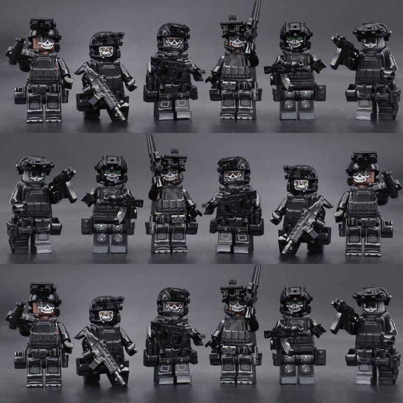 Product Introduction of Khối Xây Dựng Quân Sự, Tương Thích Với Lego, Gạch Cảnh Sát Đặc Biệt Lực Lượng, Quân Sĩ Trang Bị Toàn Bộ Đồ Chơi Lắp Ráp Bộ Ghép Hình Bé Trai 20