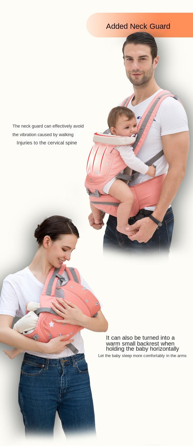 Product Introduction of Baby Carrier Strap Waist Stool Breathable Front Holding Baby Stool 1