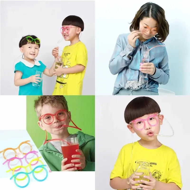 SEDOTAN KACAMATA sedotan anak dewasa kacamata minum  sedotan kacamata sedotan S019