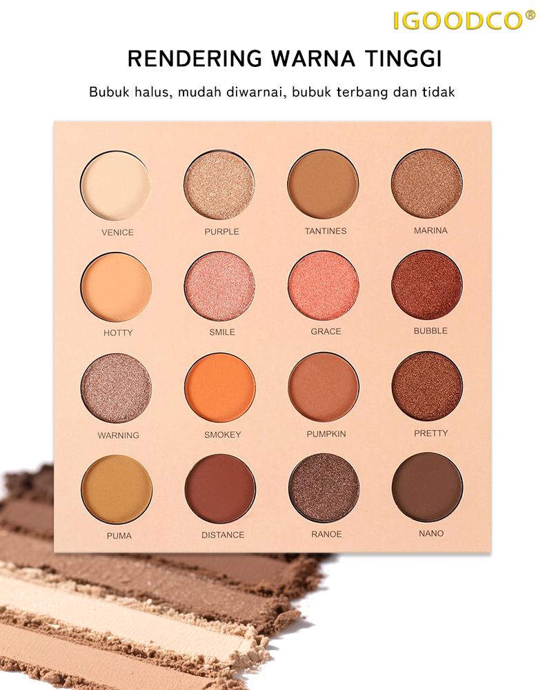IGOODCO (IG3150A) kecantikan baru portabel matte dan tinggi gloss eyeshadow palet