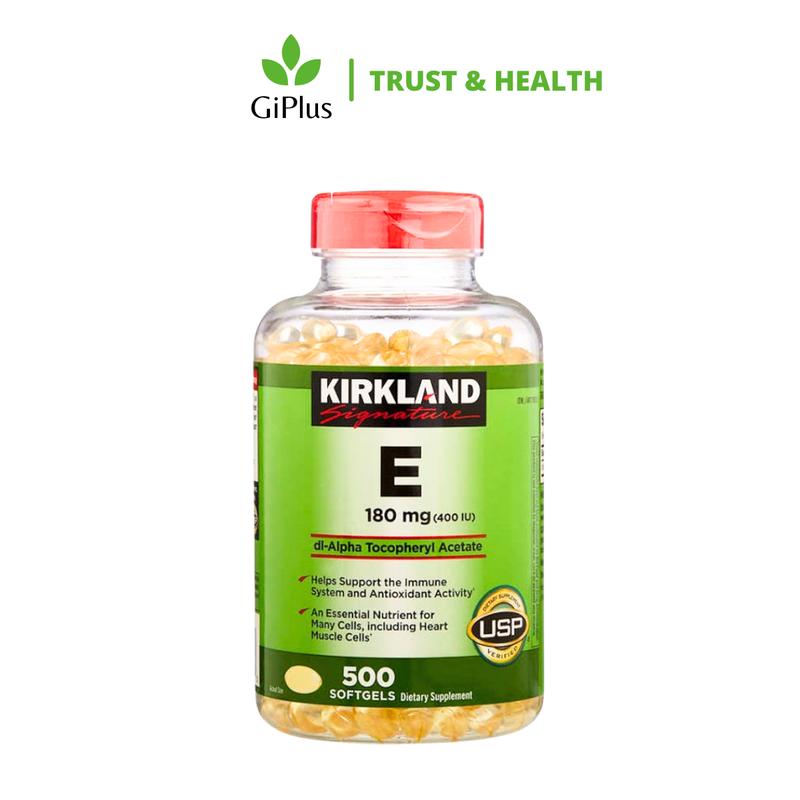 Viên Uống Vitamin E 180mg 400 IU Kirkland (500 viên/Lọ)
