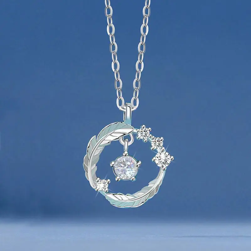 Dây chuyền CDE Sparkling Feather White Necklace CDE6076SV - Trang Sức Nữ Women Chain 1