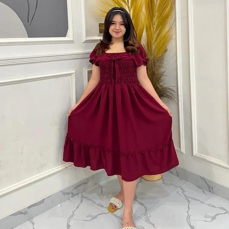 DRESS MAURA AIRFLOW BISA BB JUMBO BISA COD