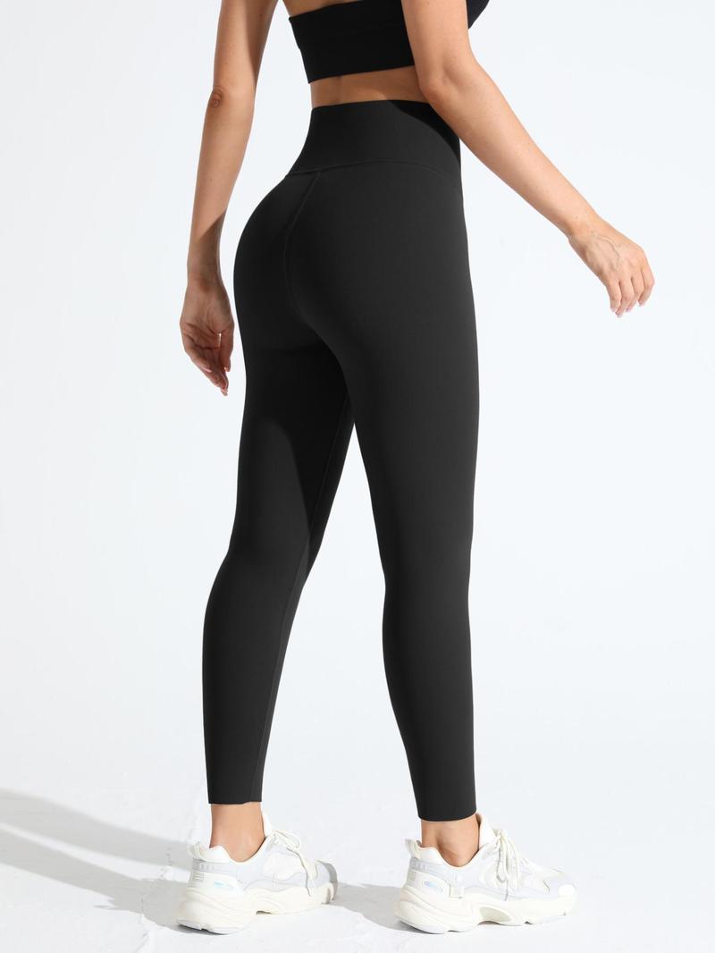 Product Introduction of Women's Solid Thermal Lined High Waist Sports Leggings, Sporty Casual Comfy Warm Skinny Pants for Yoga Gym Workout Running, Ladies Sportswear for Fall & Winter 4