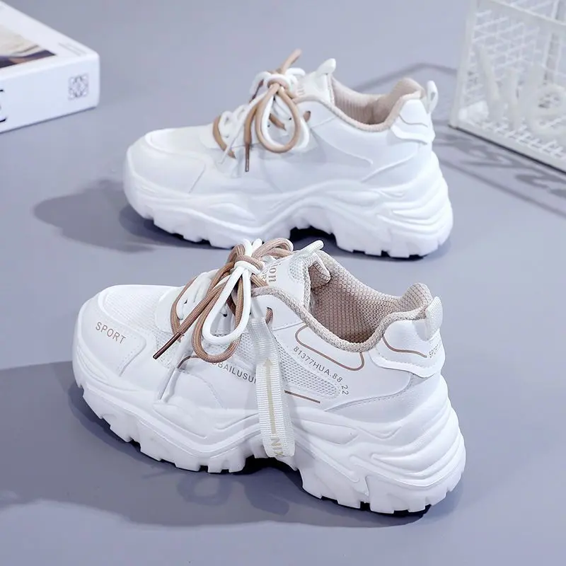 Giày Nữ, Dad Shoes, Hàng Mới Về Mùa Hè Và Mùa Thu 2024, Thoáng Khí Và Thoải Mái, Phong Cách Dễ Phối Đồ Giày Thể Thao Lưới Thường Ngày Đế Dày Sneaker 0