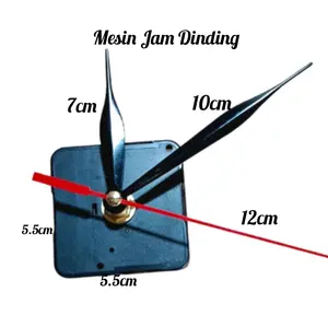 Mesin Jam Dinding Quartz Sweep Penganti Mesin Jam Rusak