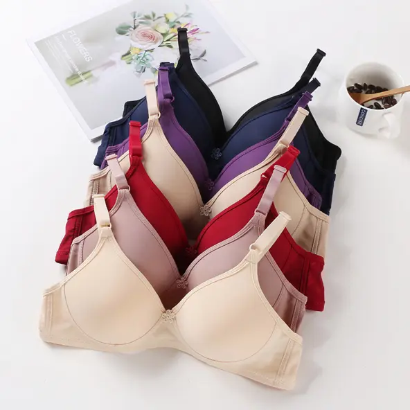 VNT N324 เสื้อชั้นใน ทรงเล็กคัพAA แฟชั่น เรียบง่าย ใส่สบายทุกฤดู ไม่มีโครง บางเบา