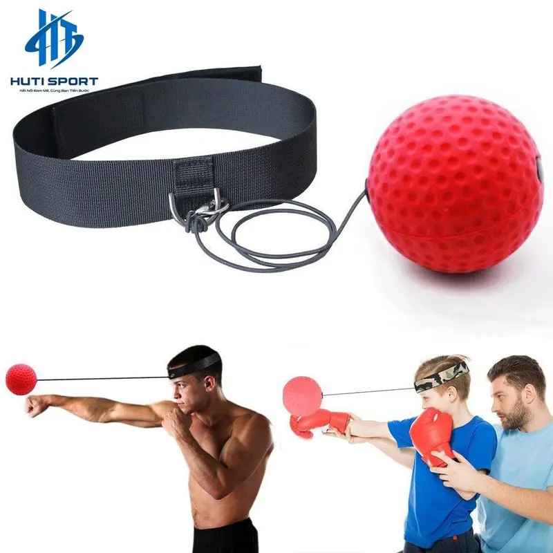 Bóng Tập Phản Xạ Boxing Cao Cấp, Bóng Tập Luyện Tay Đấm Bốc Võ Thuật Đeo Đầu Loại Nhẹ Và Nặng 3