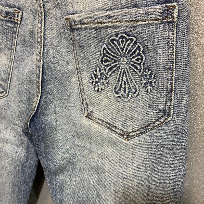 QUẦN JEAN NAM   HOẠ TIẾT TÚI CHỮ THẬP DẬP   DẬP NỔI 2024 ( ĐƯỢC XEM HÀNG FREESHIP) Menswear 4