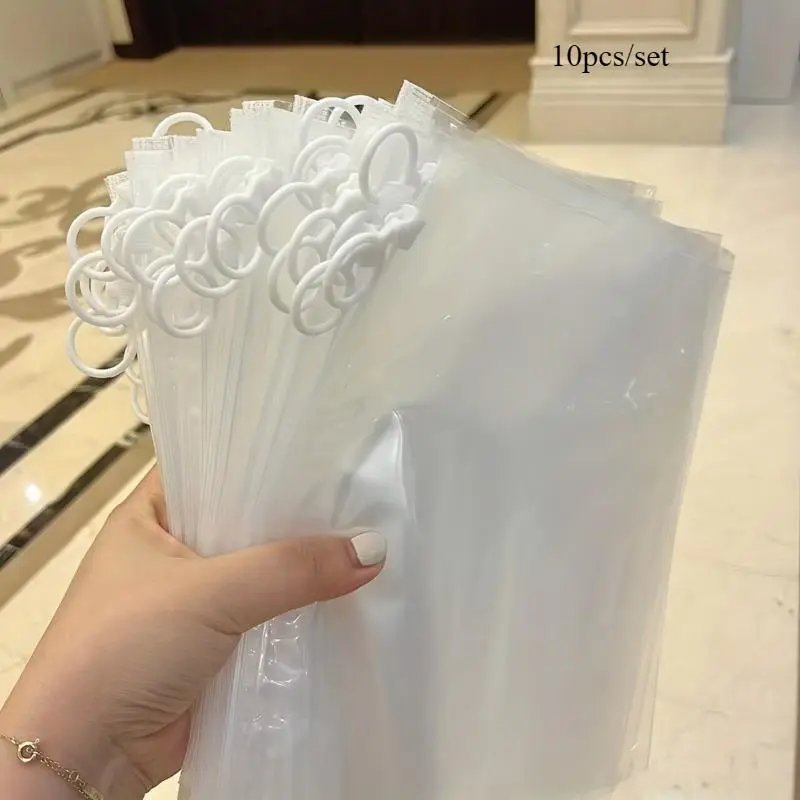 Clear Zipper Storage Bag, 5 Counts/10pcs Sundries  Storage Bag, Dustproof Storage Organizer for Home & Travel 6