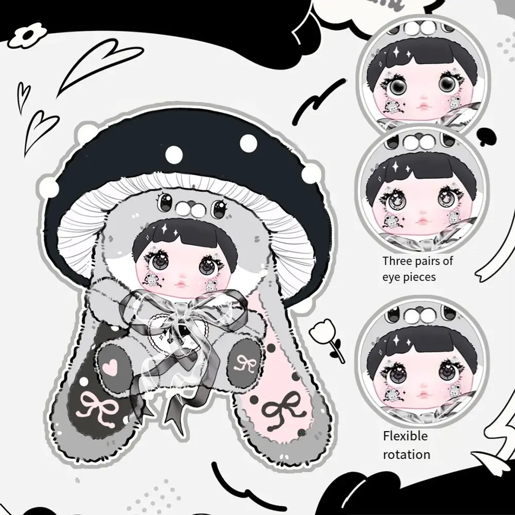 【XGYS】 Blind Box Nommi 400% Mushroom Cap Series Plush Doll Cute Gifts Ornaments Mystery
