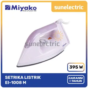 Miyako EI 1008 M Setrika Listrik 395 Watt EI-1008M / EI 1008M / EI1008 M / EI-1008 M / EI1008M - Ungu