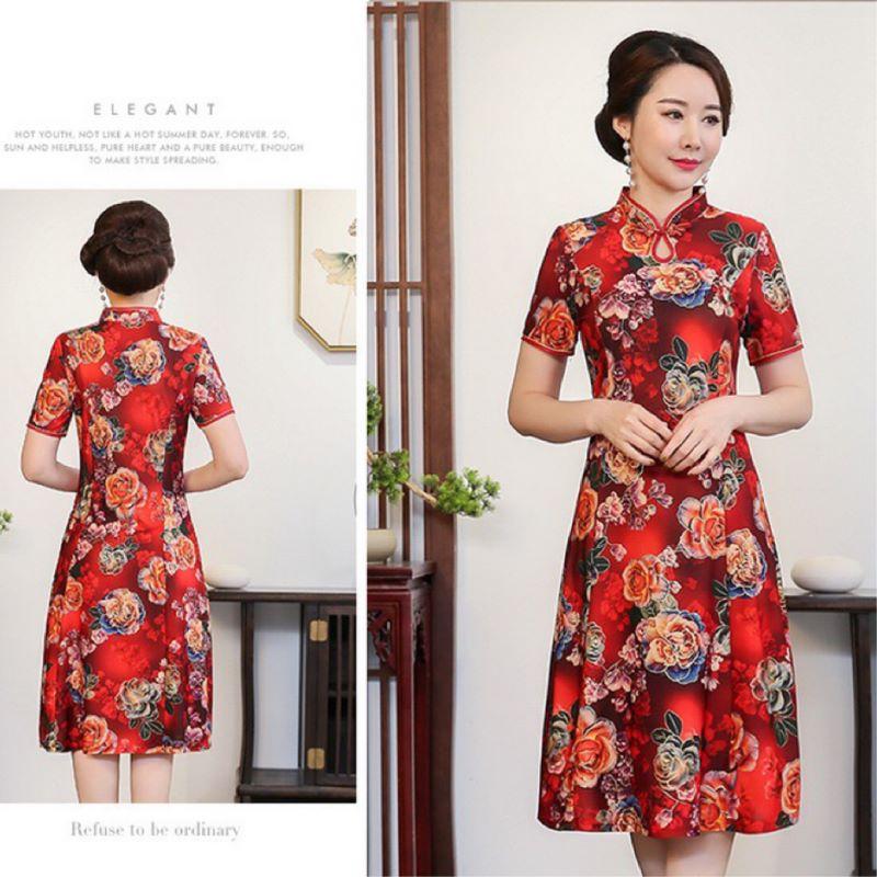 Product Introduction of CYD ใหม่ ชุดกี่เพ้า ชุดเดรส ใส่เทศกาลแต่งย้อนยุคทำคอนเทนต์เก๋ๆ Silk Plain 7