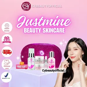 Justmine Beauty Skincare Original BPOM Ecer (Facial Wash, Day Cream, Serum, Toner, Night Cream)