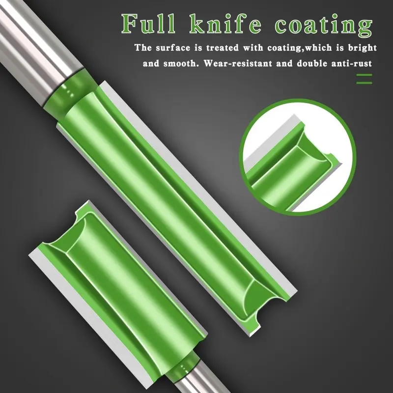Woodworking Milling Cutter Set, 9pcs 6mm to 16mm Carbide Groove Milling Cutter, Power Tool Accessories for Woodworking 4