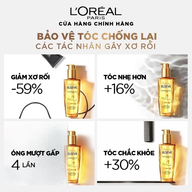   PHẠM THOẠI x LOREAL  Dầu dưỡng tóc L'Oreal Paris Elseve Extraordinary Oil Ultra Nourishing 100ml 