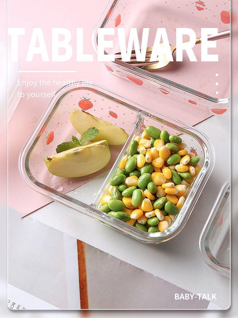 Product Introduction of Insulated Glass Bowl Heat Resistant Microwave Oven Safe Glass Lunch Box Glass Food Storage Box Lunch Box with Lid for Office Workers 10