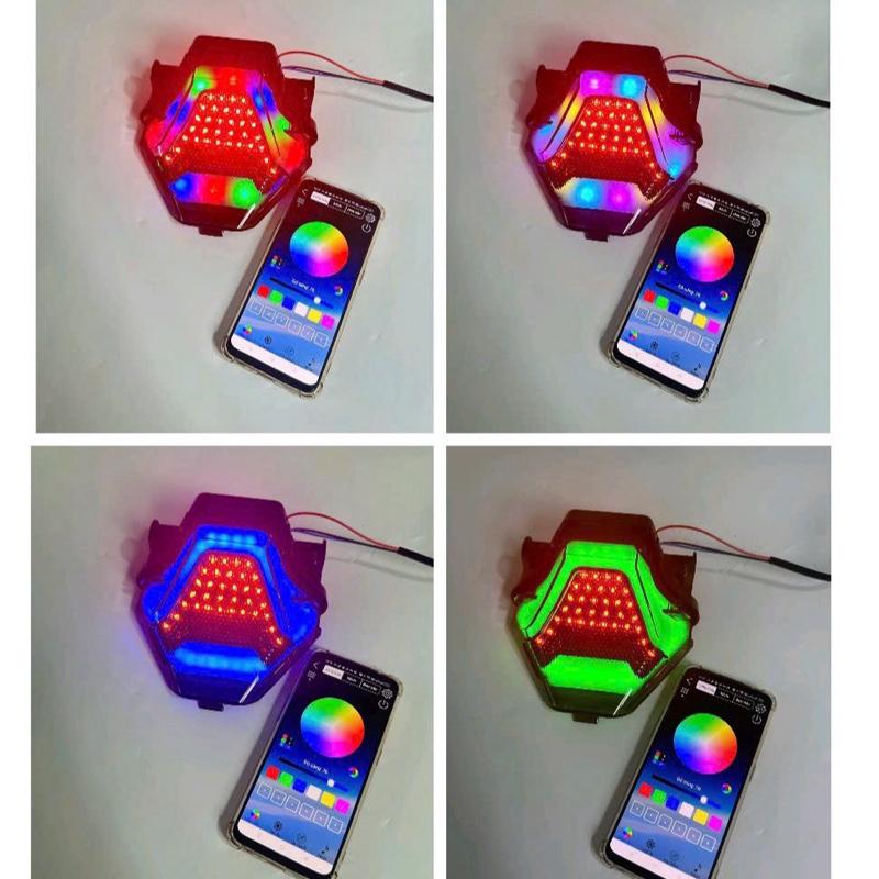 Đèn hậu TST chỉnh áp lắp Exciter 150 nhiều chế độ màu sắc Phụ Kiện Phụ Tùng