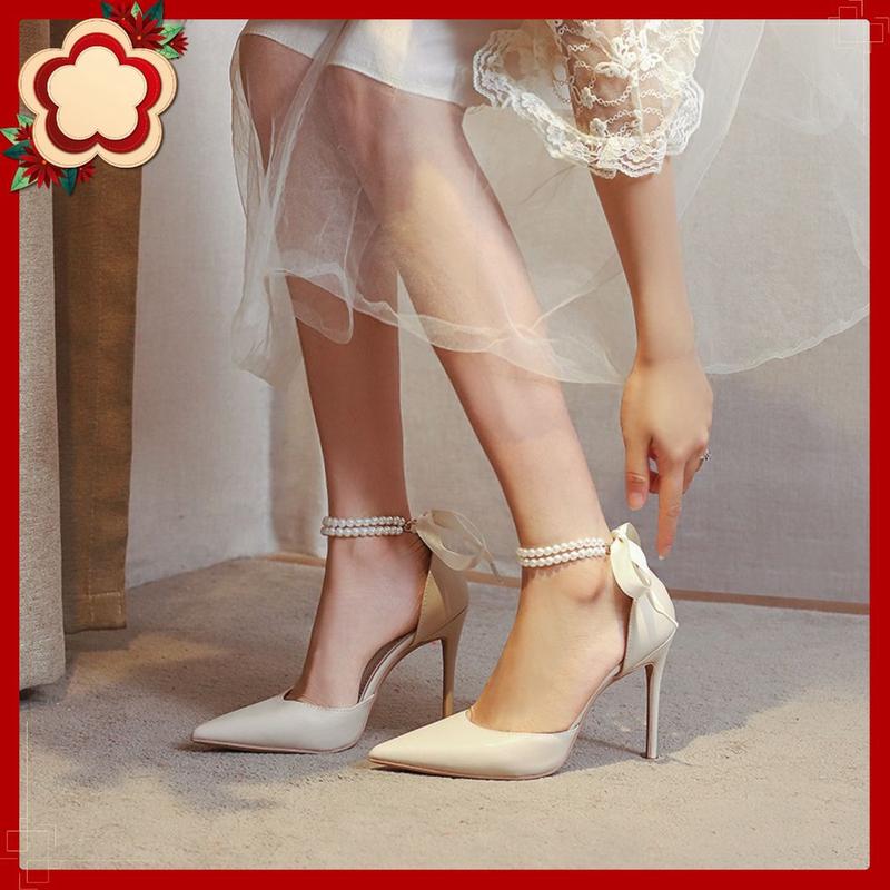 Giày Cao Gót Nữ TMC55 Gót Cao 8cm Dáng Chuẩn Thời Trang Kiêu Sa Thanh Lịch 0
