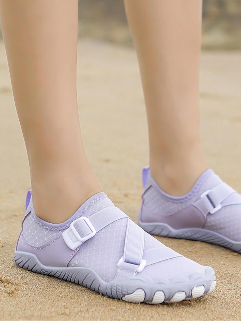 Product Introduction of Women's New Arrival Summer Solid Mesh Slip on River Trekking Shoes, Lightweight Sports Footwear for Beach Water Swimming Shoes, Outdoor Sports Footwear 4