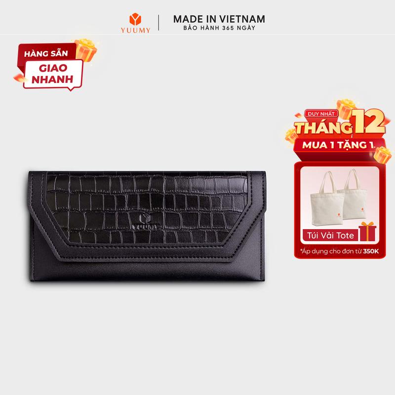  Ví Yuumy  Thời trang nữ kiểu cầm tay dáng dài - Ví da Verein YV91  