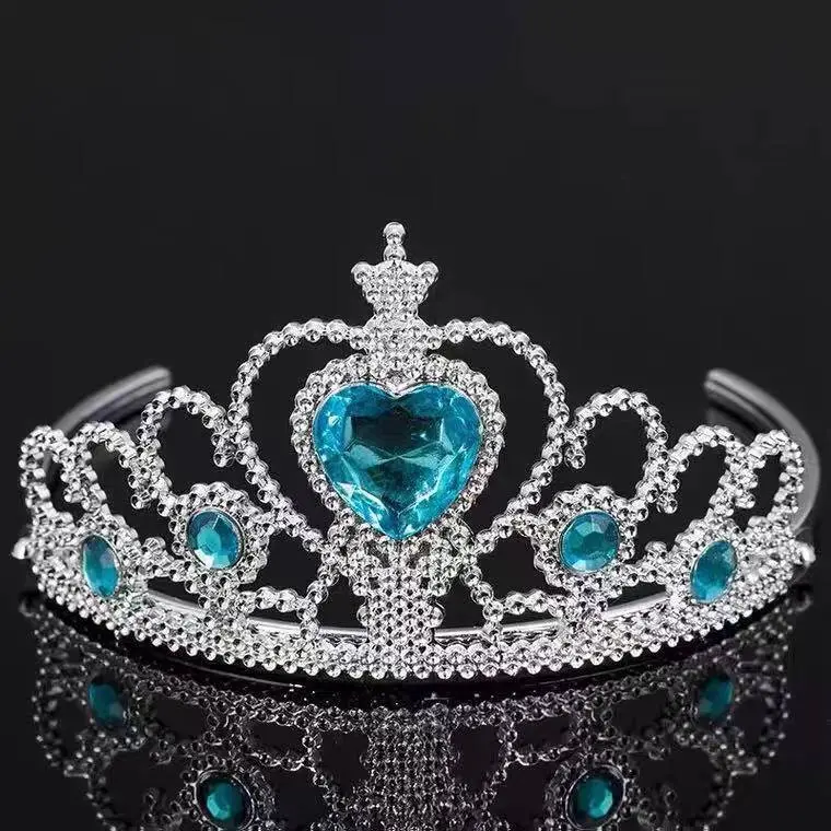 Hiasan Kepala Anak Frozen Elsa Crystal Crown Mahkota Protagonis Pesta Gala