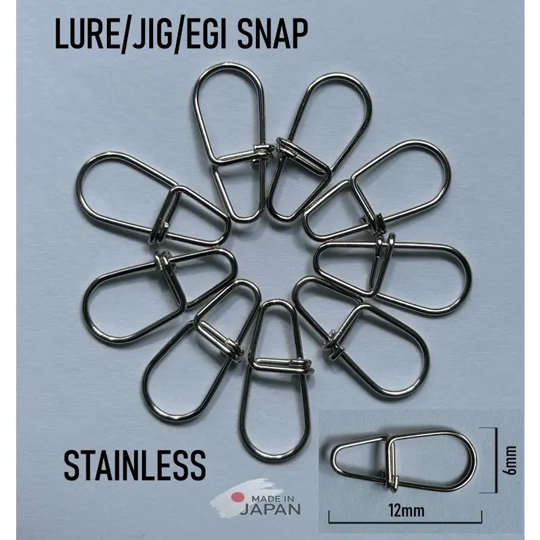 Stainless Steel Fishing Snap Lure Egi Eging Minnow Pancing