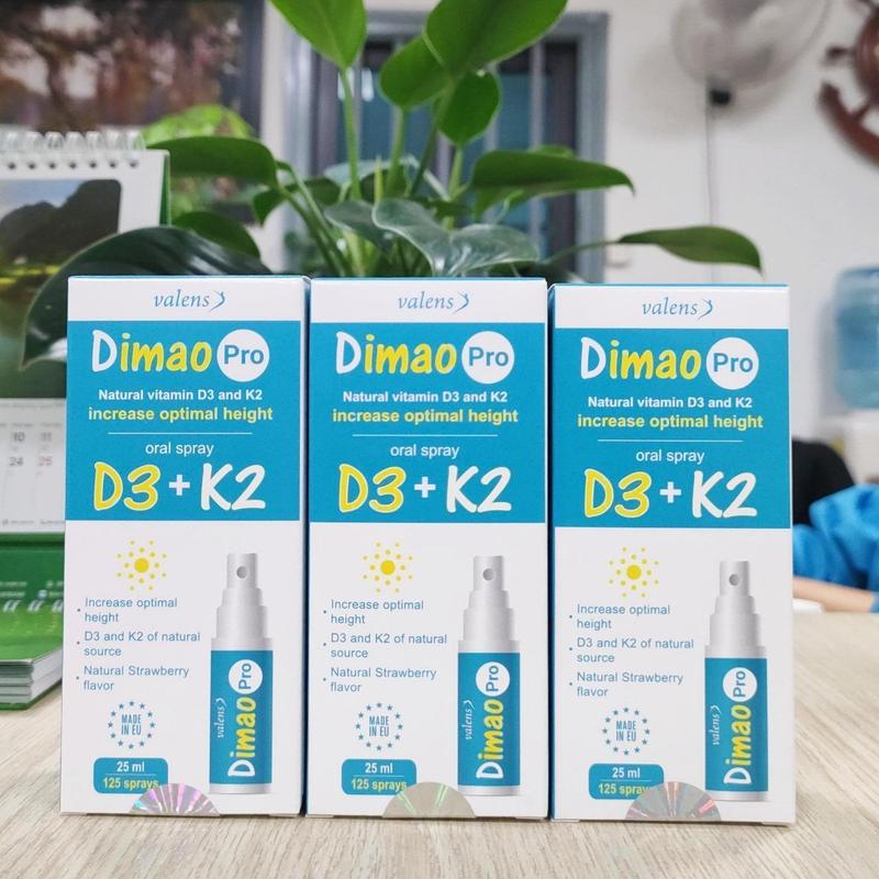 [ĐỘC QUYỀN LIVESTREAM] 3 Dimao Pro Vitamin D3K2 dạng xịt hỗ trợ hấp thu canxi Cho Bé d3 k2  Vitamin D3