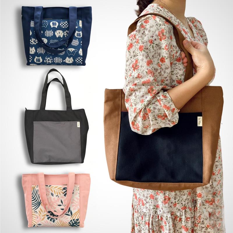 Túi Tote Đeo Vai Cỡ Lớn A4 Chất Liệu Vải Bố Canvas Bag Hình Chữ Nhật Nữ - Shop Túi Mộc