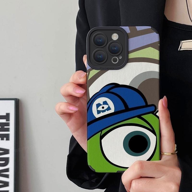 Product Introduction of Green Leather Phone Casing for iPhone 11 13 12 14 15 16 Pro Max X XR 16Pro XS MAX 7 8 Plus SE 15Pro max Case Silicone Cute Monster Cartoon Protector Soft Shockproof Cover 24