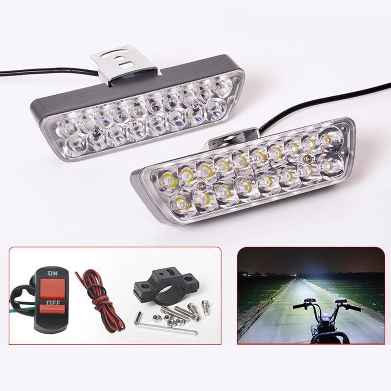 Product Introduction of Waterproof Light LED Headlight Motorcycle Lighting Direct Installation Made Of ABS Aluminum Alloy White as Shown In The Picture 34