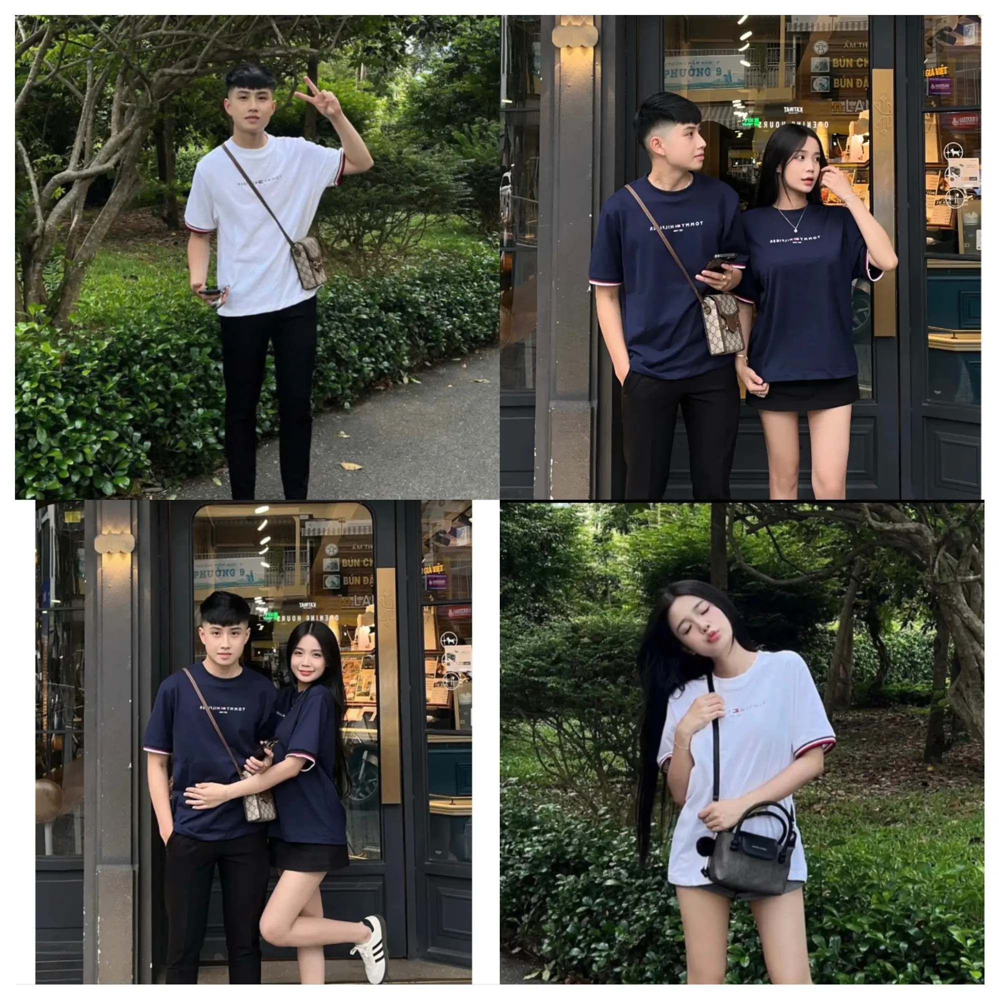 Áo Phông Nam Nữ tô mì Thêu Logo ngực Siêu Nét - Cotton Cao Cấp Menswear Cổ Tròn