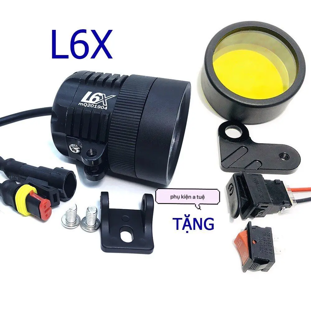 ĐÈN TRỢ SÁNG L6X 30W Cree Siêu Sáng full phụ kiện
