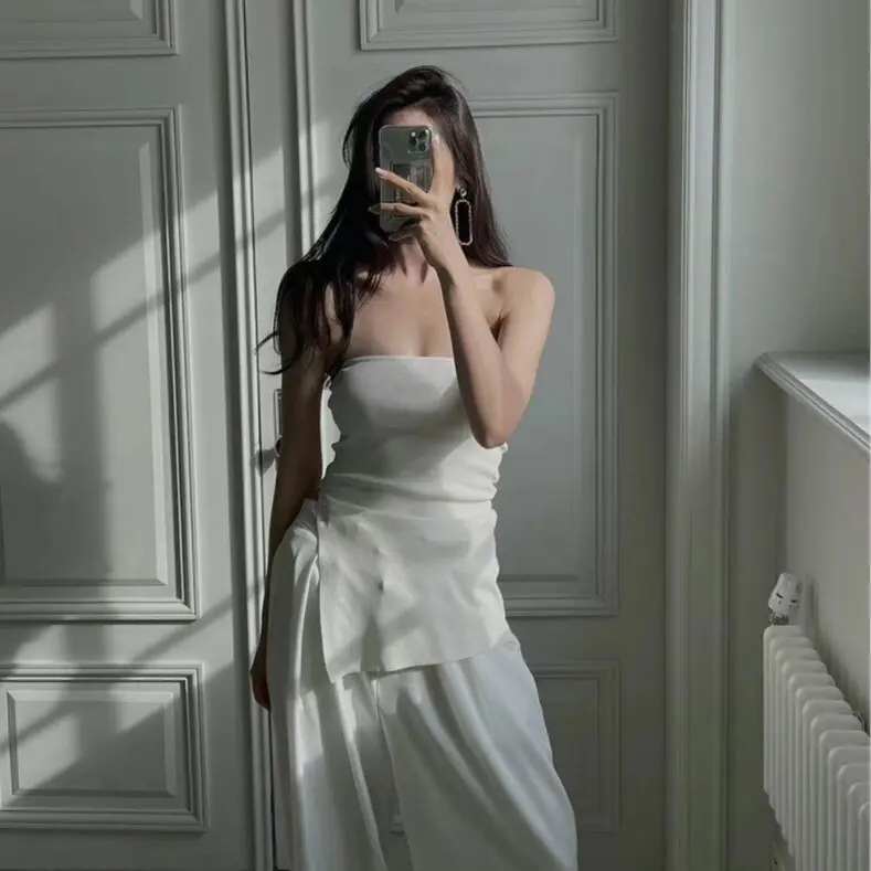 Áo Ống Vạt Chéo Xẻ Tà Cá Tính, Áo Cúp Ngực Lai Xéo - Sunday Clothing AO002 2