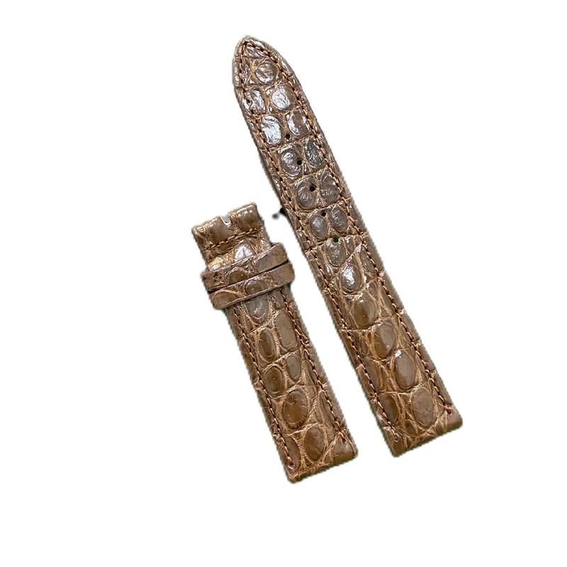 Dây đồng hồ da cá sấu vân bông nhỏ, lót bằng da bò. Màu nâu, màu đen và màu xanh than. Có 3 size 18mm, 20mm, 22mm kèm theo đầu khoá Kim chốt và cây tháo lắp. Nhung Voi Kiềng Bàn Tay