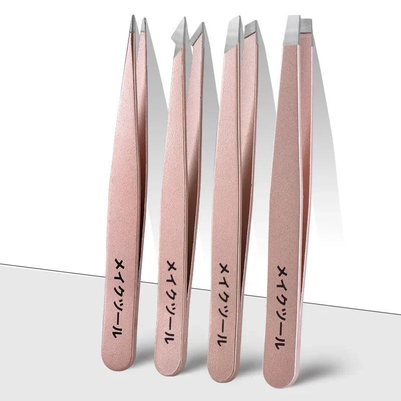 Product Introduction of 4pcs High-quality Professional Tweezers Set  Perfect For Eyebrow Hair Removal, Splinter & Ingrown Hair Removal & For Men & Women 15