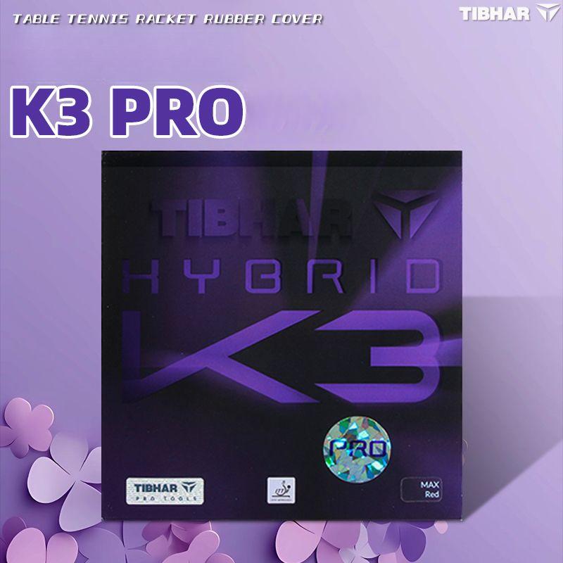 Tibhar Revêtement Hybride K3 Pro 2.0mm Noir - Pour Joueurs Offensifs De Tennis De Table