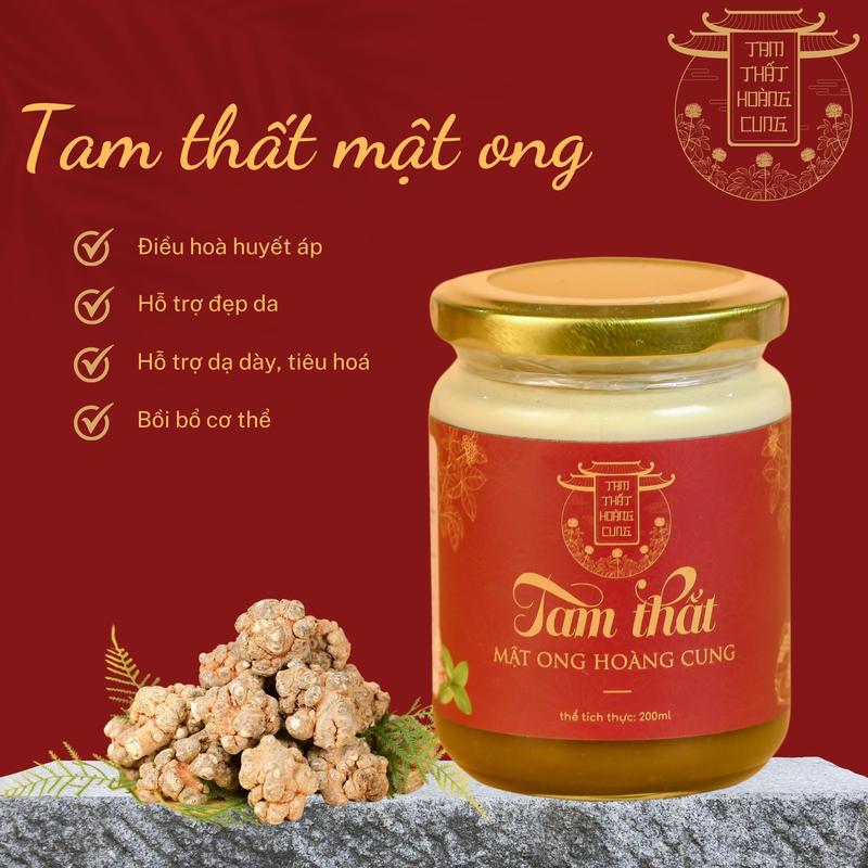 combo mua 1 hũ tặng 1 hũ tam thất tinh nghệ mật ong hoàng cung ( Tặng phới+ tặng túi ) 5