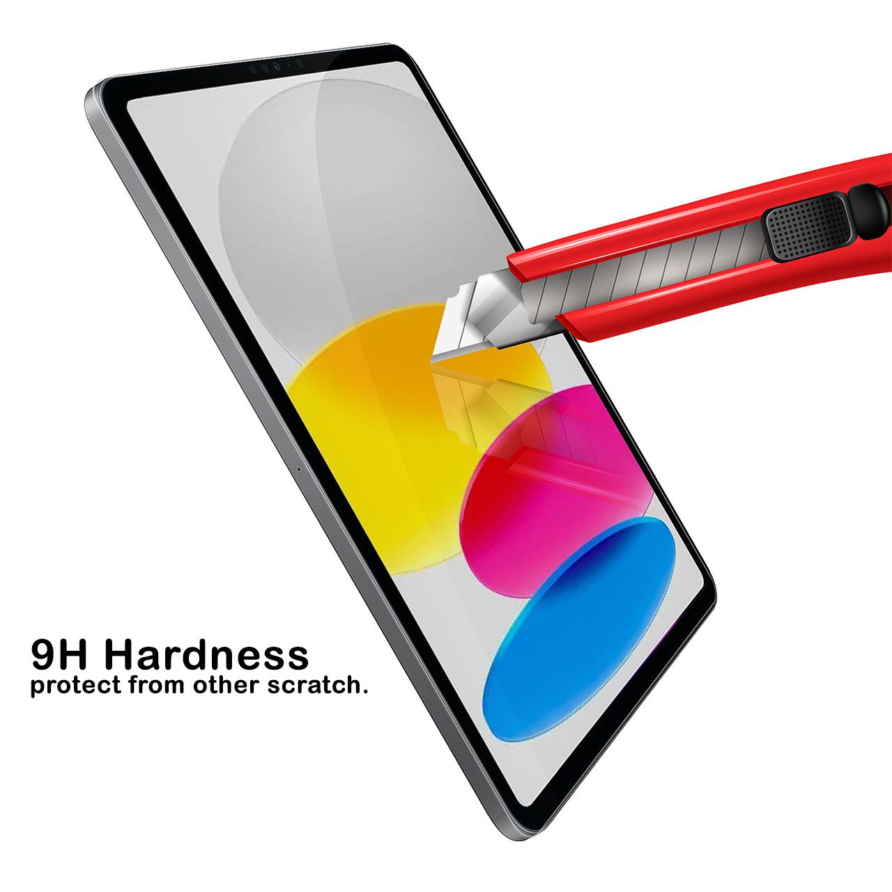 Tempered Glass iPad 10 Gen 10.9 2022 Octagoods Full Cover 9H Clear HD