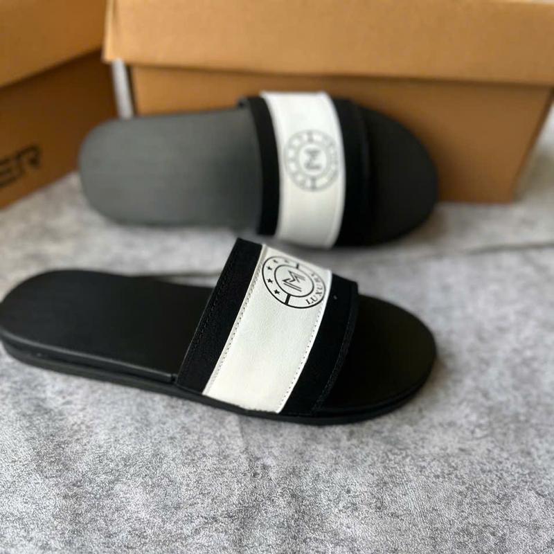 Dép quai da nam khâu viền đẳng cấp Luxury hàng Mooner trẻ trung cá tính bền bỉ thời trang Slipper 5