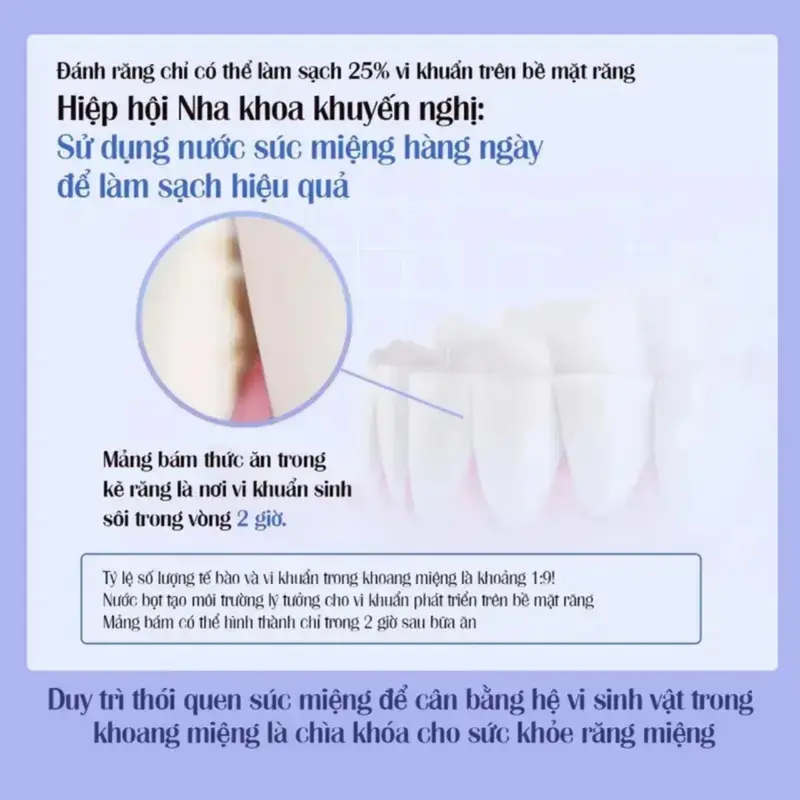 Nước Súc Miệng HOBEBAR Giúp Hơi Thở Thơm Mát Hỗ Trợ Cải Thiện Sức Khỏe Răng Miệng 4