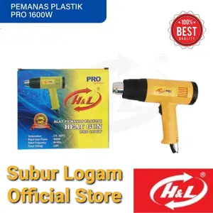 Heat Gun / Hot Gun H&L PRO 1600W Alat Pemanas Plastik / Blow Dryer / Heatgun / Hotgun HL