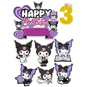 Part 2 | KUROMI /Topper Kuromi Birthday Request Nama/Hiasan Cake Ultah KUROMI