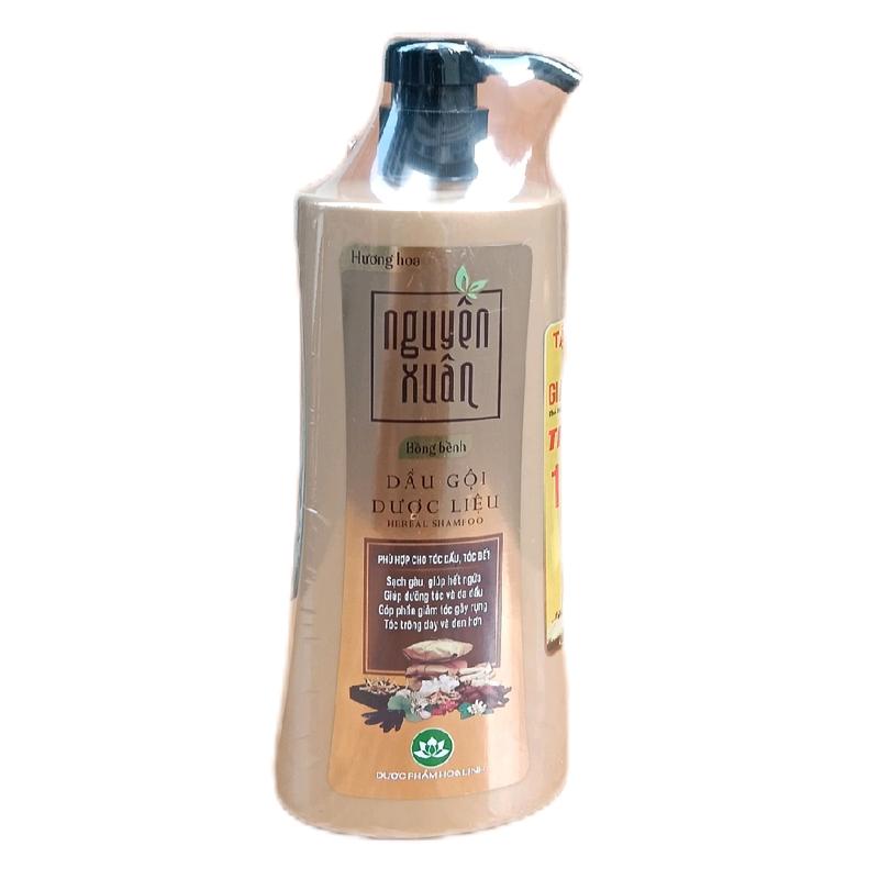 Dầu gội dược liệu Nguyên Xuân bồng bềnh 450 ml 50ml trong chai( hương nước hoa)